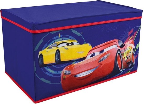 Industrieel Antagonisme Gedeeltelijk Blauwe Pixar/Disney Cars speelgoed opbergbox 55 cm - Speelgoed  opruimen/opbergen -... | bol.com