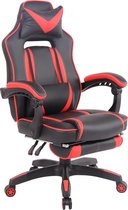 CLP Heat - Bureaustoel - Kunstleer zwart/rood