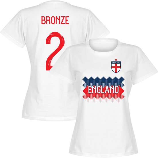 Engeland Team Dames Bronze 2 T-shirt - Wit - M