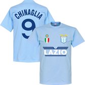 Lazio Roma Chinaglia 9 Team T-Shirt  - Licht Blauw - XS