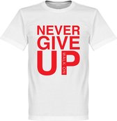 Never Give Up Liverpool T-shirt - Wit - Kinderen - 92