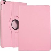 Case2go - Tablet hoes geschikt voor iPad 10.2 2019 / 2020 / 2021 - Draaibare Book Case Cover - Roze
