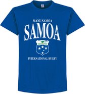 Samoa Rugby T-Shirt - Blauw - L