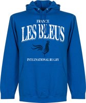 Frankrijk Les Bleus Rugby Hoodie - Blauw - Kinderen - 152