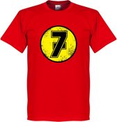 Barry Sheene No7 T-Shirt - Rood - XXL