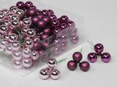 Berry Combi Kerstballen - Cb. 144 Glasballen/wire Berry Combi 20 Mm