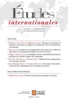 Études internationales 50 - Études internationales. Vol. 50 No. 1, Printemps 2019