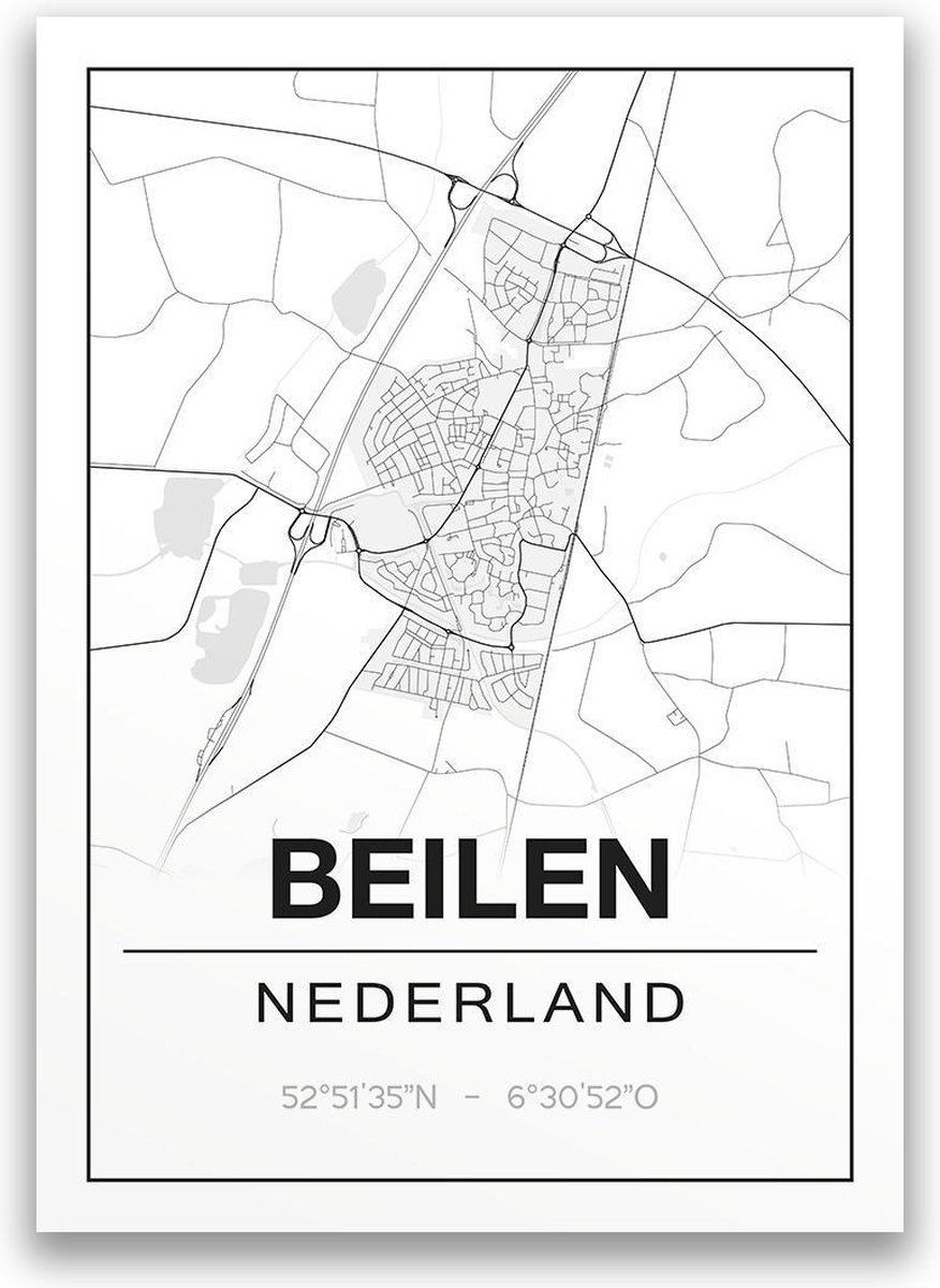 Poster/plattegrond BEILEN - A4