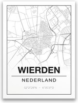 Poster/plattegrond WIERDEN - A4