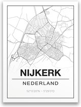 Poster/plattegrond NIJKERK - A4