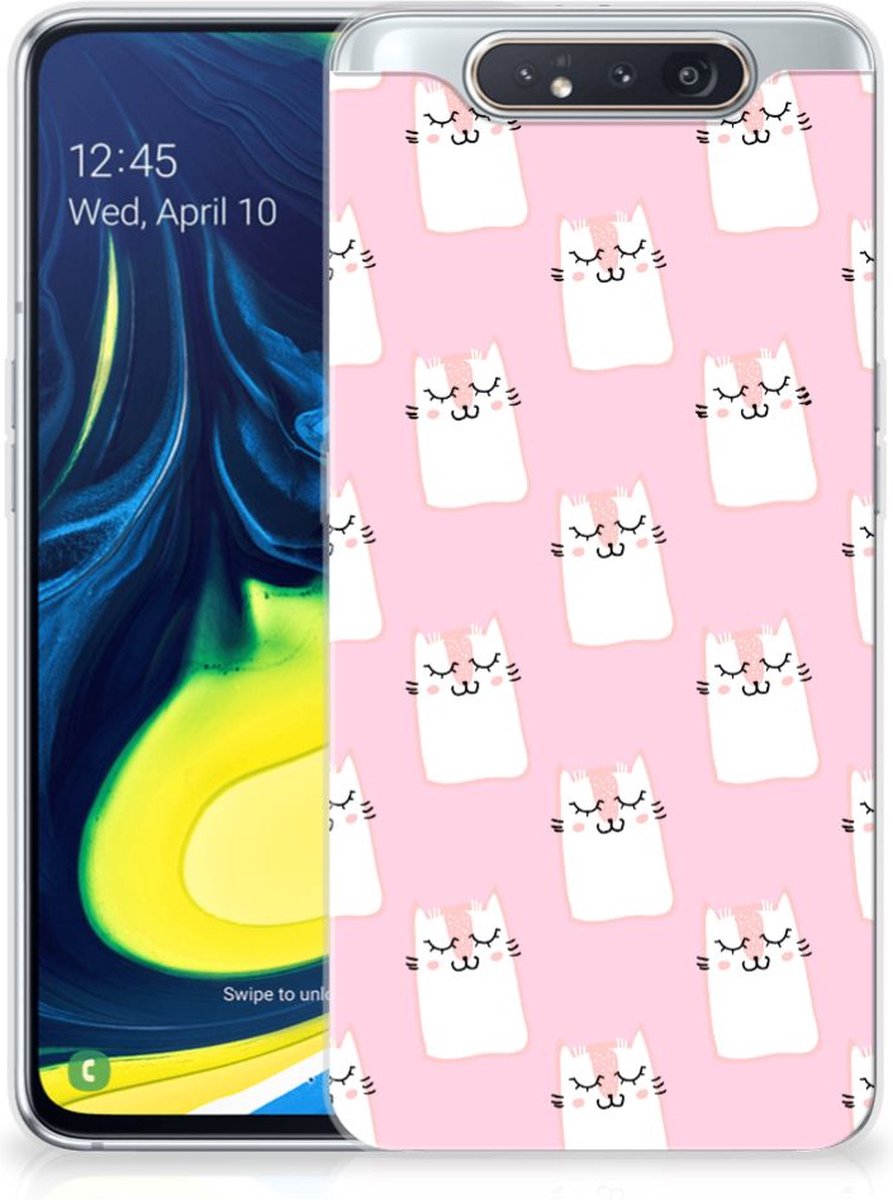 Samsung Galaxy A80 TPU Hoesje Sleeping Cats