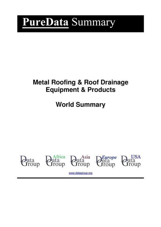 PureData World Summary 5152 - Metal Roofing & Roof Drainage  ... - cover