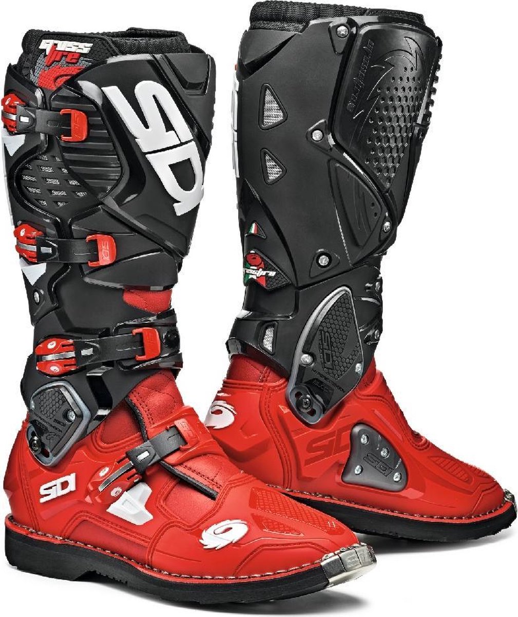 Sidi Crossfire 3 Red Red Black Motorcycle Boots 46