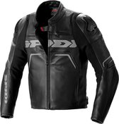 Spidi Evorider 2 Black Leather Motorcycle Jacket 56