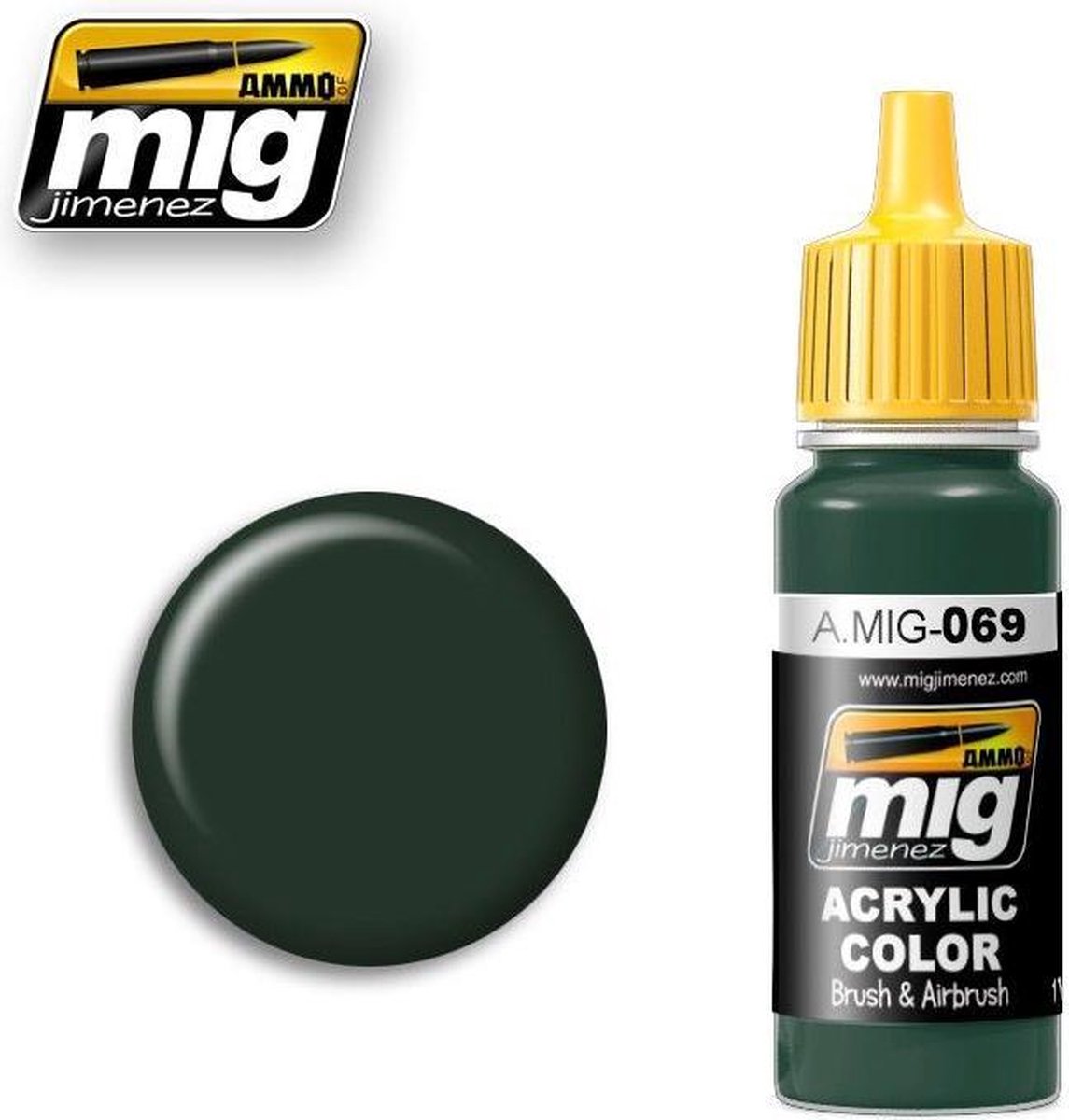 AMMO MIG 0069 Blue Green - Acryl Verf flesje