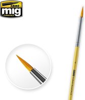 Mig - 4 Syntetic Round Brush (Mig8615) - modelbouwsets, hobbybouwspeelgoed voor kinderen, modelverf en accessoires