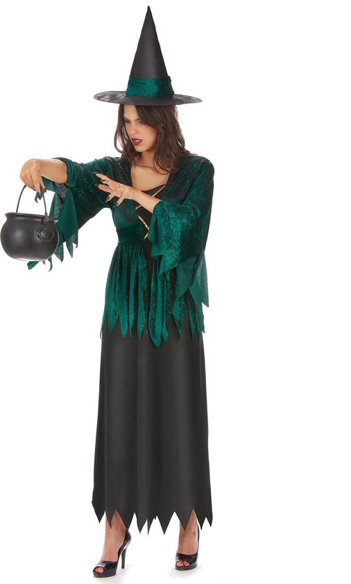 LUCIDA - Groene heks kostuum voor vrouwen - S - Volwassenen kostuums |  bol.com