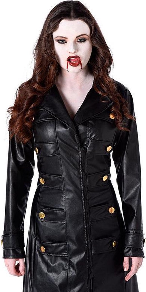 KARNIVAL COSTUMES Vampier gothic jas voor vrouwen S Volwassenen kostuums KARNIVAL COSTUMES Vampier gothic jas voor vrouwen S Volwassenen kostuums