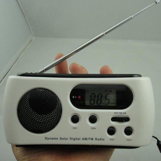 Walging Ongemak werkzaamheid Radio Portable Zonne-energie AM FM Radio LED-licht Zaklamp Outdoor  Mobiele... | bol.com