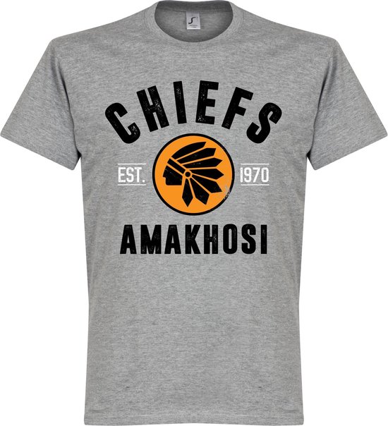 Kaizer Chiefs Established T-Shirt - Grijs - XXXL