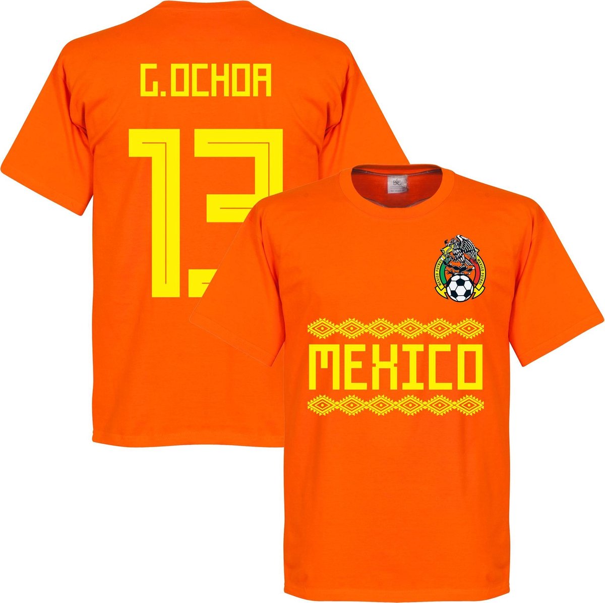 Mexico G. Ochoa 13 Team T-Shirt - Oranje - XL