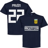 Argentinië Pavon 22 Team T-Shirt - Navy - XXL