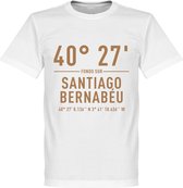 Real Madrid Santiago Bernabeu Coördinaten T-Shirt - Wit - L