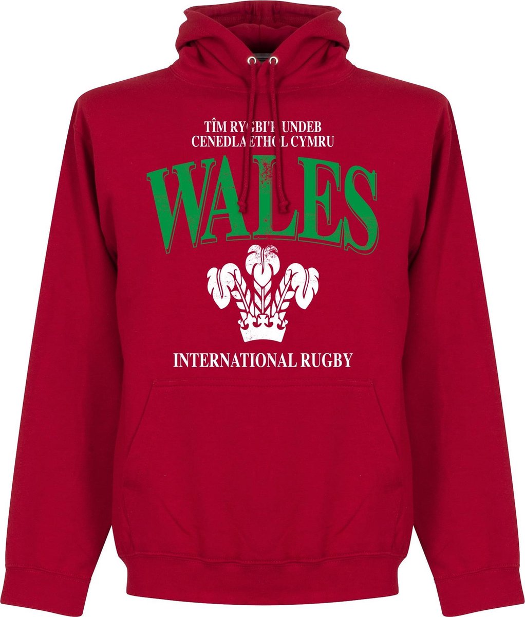 Wales Rugby Hooded Sweater - Rood - M