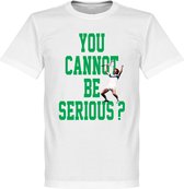 You Cannot Be Serious McEnroe T-Shirt - Wit - XS
