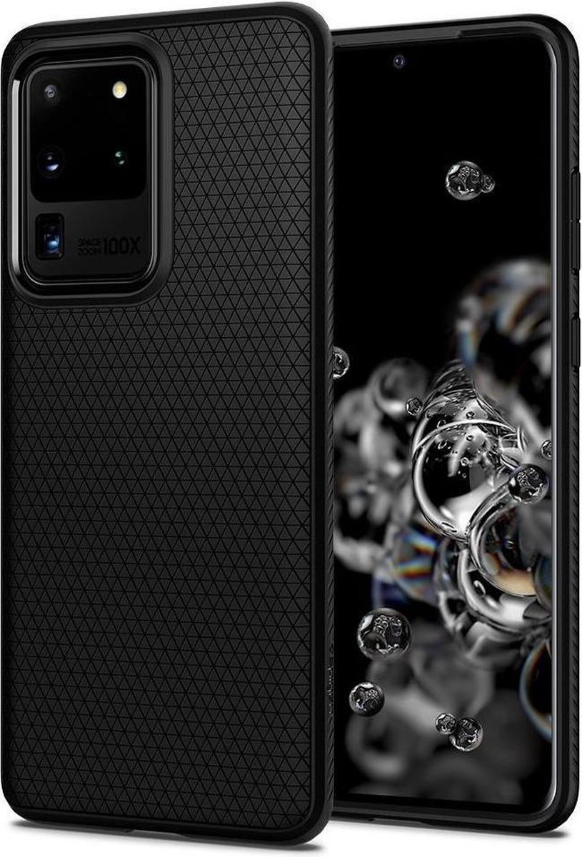 Spigen Liquid Air Samsung Galaxy S20 Ultra Hoesje Matte Zwart