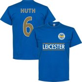 Leicester City Huth 6 Team T-Shirt - Blauw - 3XL