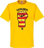 Catalonië Fist T-Shirt - Geel - XXL