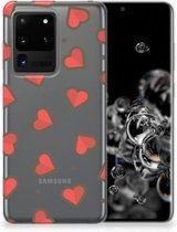 Geschikt voor Samsung Galaxy S20 Ultra TPU bumper Hearts