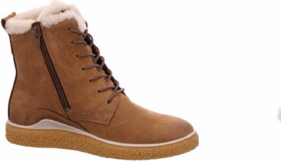 Ecco Crepetray dames veterboot - Camel - Maat 37 | Bestel nu!