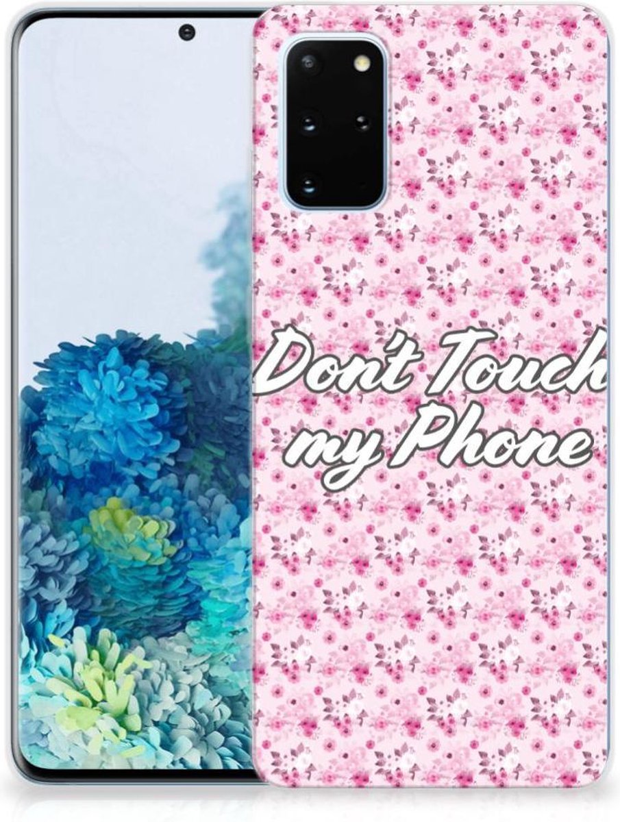 Samsung Galaxy S20 Plus Silicone-hoesje Flowers Pink DTMP