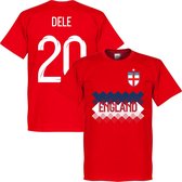 Engeland Dele 20 Team T-Shirt - Rood - XXXXL