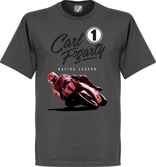 Carl Fogarty T-Shirt - Grijs - XXL