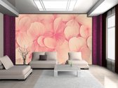 Pink Flowers Nature Photo Wallcovering