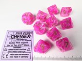 Set 10 10-zijdig, Vortex pink w/gold