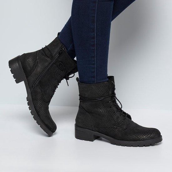 Feyn Veterboots zwart - Maat 37 | bol.com