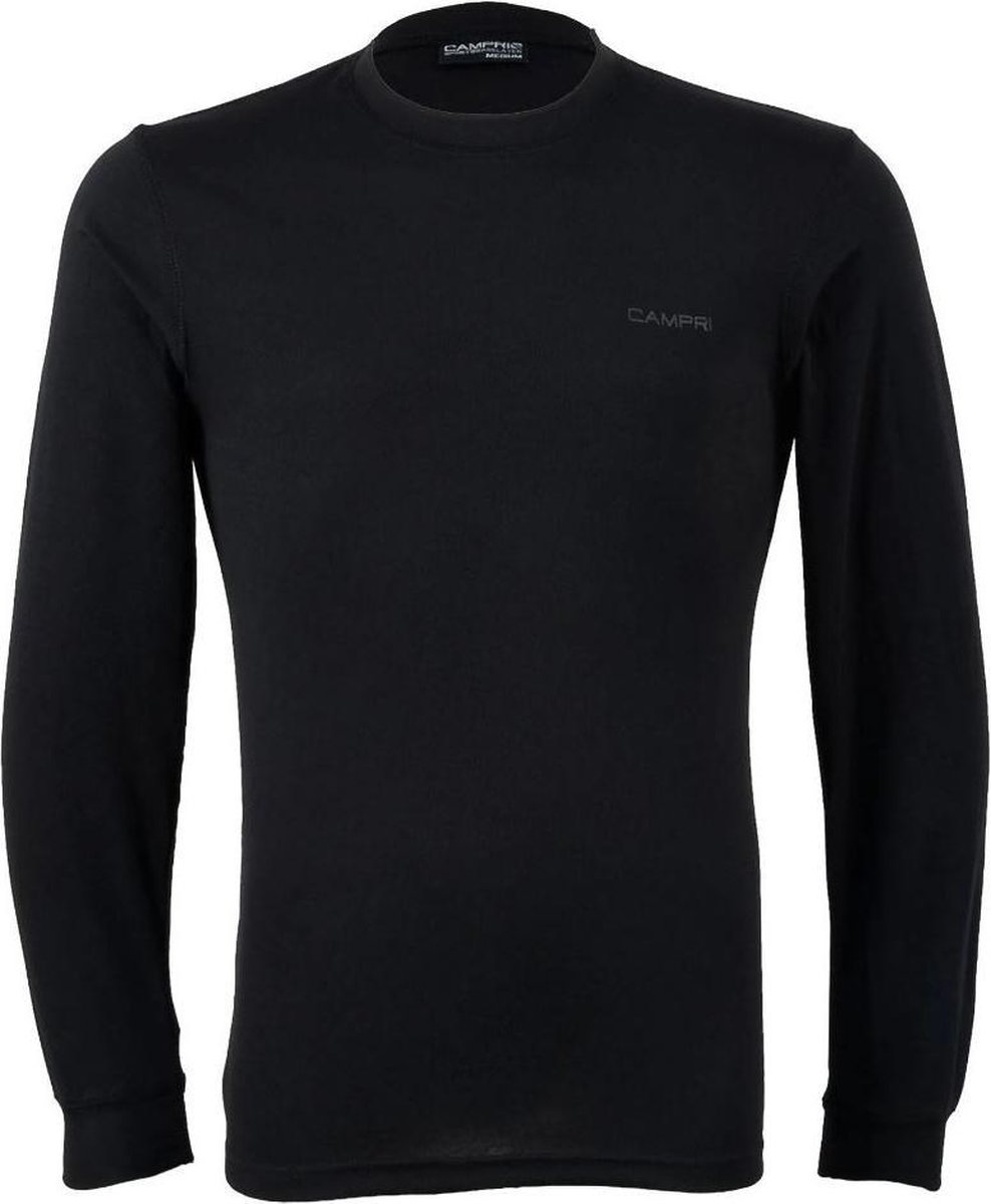 Campri Thermoshirt lange mouw - Sportshirt - Heren - Maat XL - Zwart