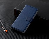 P.C.K. Hoesje/Boekhoesje luxe donkerblauw geschikt voor Apple Iphone 6/6S