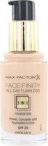 Max Factor Facefinity All Day Flawless 3 In 1 Bouteille Liquide 30 Porcelain