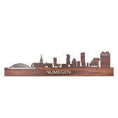 Skyline Nijmegen Palissander hout - 120 cm - Woondecoratie design - Wanddecoratie - WoodWideCities