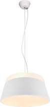 LED Hanglamp - Trion Barnaness - E27 Fitting - 3-lichts - Rond - Mat Wit - Aluminium