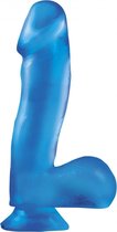 Pipedream Basix Rubber Works realistische dildo Dong with Suction Cup blauw - 6,5 inch