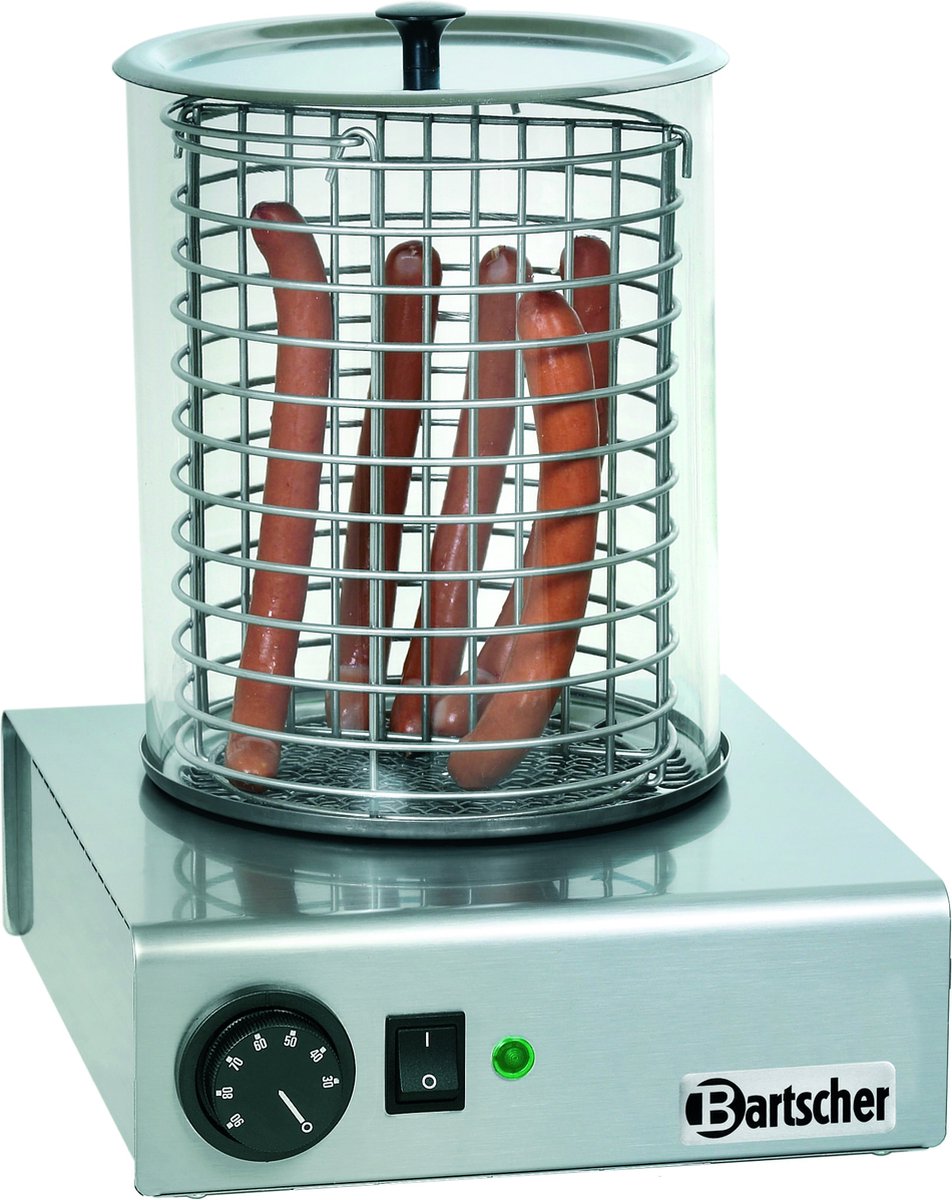 Bartscher A120401, Hotdogstomer, Roestvrijstaal, Roestvrijstaal, 1000 W, 230 V, 50 Hz - Bartscher