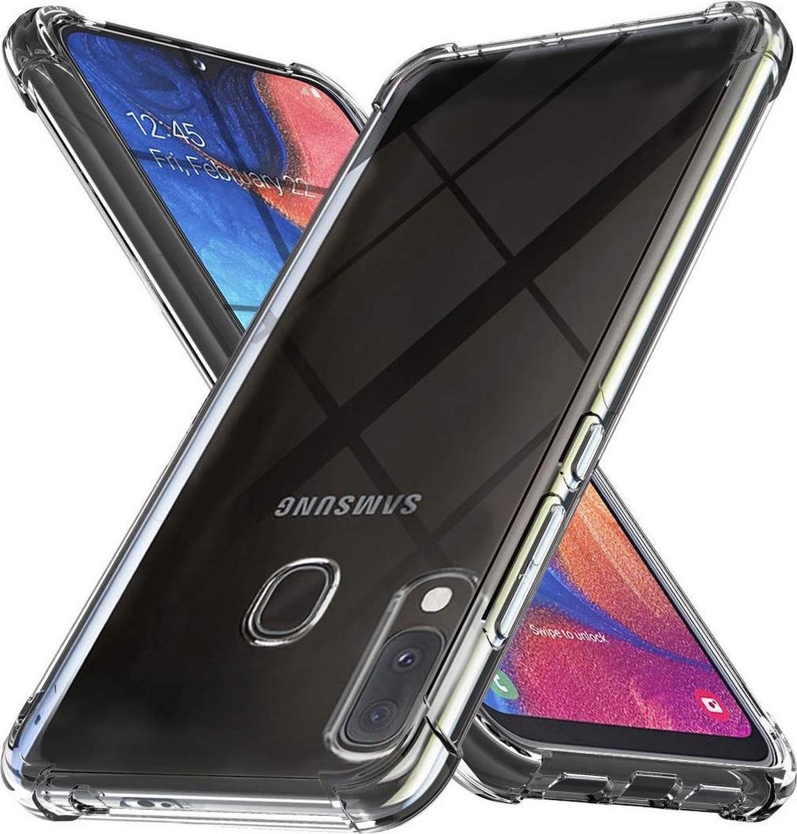 Hoesje Schokbestendig Transparant Geschikt voor Samsung Galaxy A20E