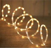 Feestverlichting lichtslang 144 lampjes warm wit 6 mtr - Voor binnen en buiten gebruik - kerstverlichting/feestverlichting