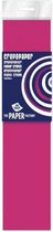 6x Crepe papier plat neon fuchsia 250 x 50 cm - Knutselen met papier - Knutselspullen